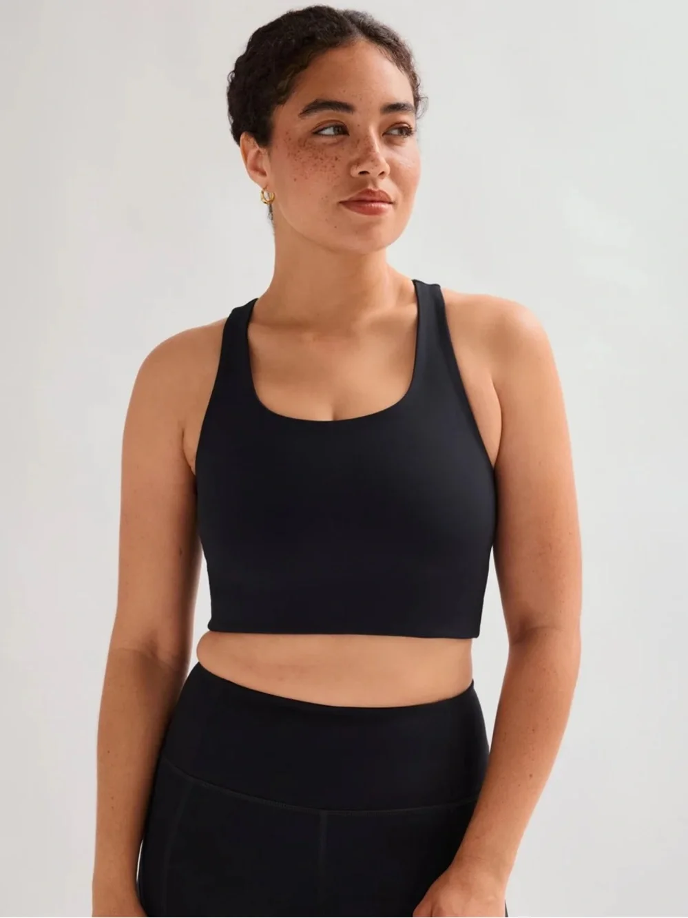 Girlfriend Black Paloma Racerback Bra